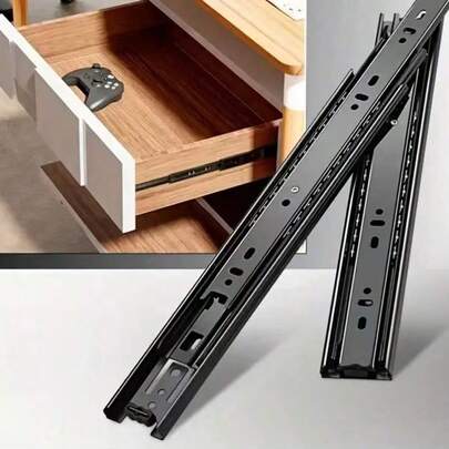 2 Stücke Vollauszug Softclose Schubladenführungen - Dämpfungsdesign mit Slow-Motion-Effekt, robuste Metallstruktur, 10/12/14/16 Zoll Länge, geeignet für Schränke, Waschtische, Büromöbel, reibungsloser Betrieb, langanhaltend, unverzichtbar für Heimwerker