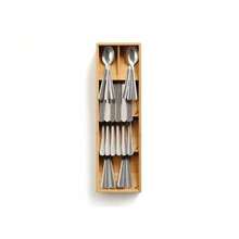 Joseph Joseph DrawerStore Bamboo Cutlery Organizer: In-Drawer Flatware Storage, Multiple Compartments, Light Brown - 預設 - 查看 5