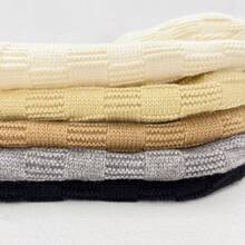 1pc, Plain-Coloured Minimalist Casual Style, Knitted Bucket Hat Featuring Check And Stripe Designs. Winter Bucket Hat, Autumn Outdoor Accessory, Unisex Casual Headwear. Winter Gear