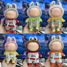 17 Cm Doll Clothing Set,Compatible With Labubu,Clothing Set Suitable For 6.7-Inch Doll Set, Fashionable And Unique Hooded Sweatshirt+Pants+Shoes Accessories, Suitable For First/Second/Third Generation Dolls To Play And Display ,Clothing Set Only,(Excluding Dolls) - Multicolor - View 2