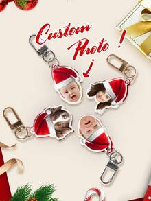 1pc Customized Portrait Acrylic Keychain, Personalized Photo Keychain Gift For Boyfriend/Girlfriend, Husband/Wife, Dad/Mom, Photo Gifts For Valentine's Day, Birthday, Youth Anniversary, Father's Day, Mother's Day, Unique Gift For Her/Him, Colorful,Cute,Adorable,Funny,Kawaii,Y2K,Stylish,Unisex,Casual,Custom,Personalized,Unique,Customized,Ideal Gifts For Him,Ideal Gifts For Her,Her,Boyfriend,Girlfriend,Family,Friends,School Supplies,Back To School,For Office,For School,For Classroom,For Teacher Gifts,For University,For Colleague,For Dorm Rooms,For Teacher,For Boys And Girls,For Teenagers,Junior High School Students,Middle School Students,High School Senior High School Students,College Students,University Students,Freshman,Sophomore,Underclassmen,Delicate Romance, Utilitarian Chic