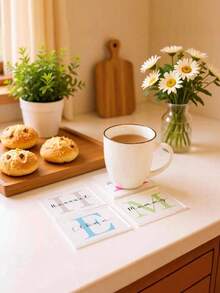 Customized Silicone Coasters, Heat-Resistant Glass Coasters, Coffee Table And Bar Furniture Protective Pads, Great Christmas Holiday Gift - Multicolor - View 2