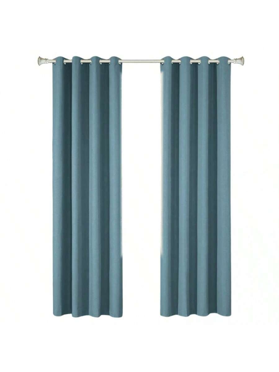 Juego de Cortinas Verde opaco Modernas con Ollaos para Barra