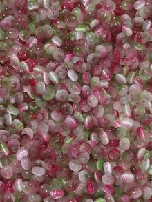 100 pezzi 2*4mm Perline di vetro bicolore a occhio di gatto, confezione per accessori fai-da-te per braccialetti, forniture per gioielli e artigianato, parti all'ingrosso - Multicolore - Visualizzare 17