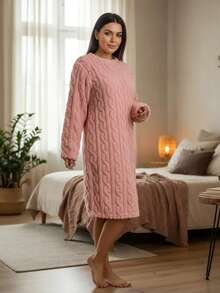 Women Lounge Robes - Pink - View 2