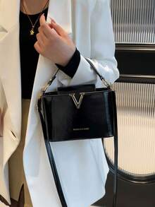 Fashionable & Versatile Tote Handbag, Contrast Color, New Arrival For Autumn/Winter