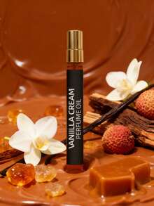10 ml/0,34 Fl Oz Cremă de vanilie cu parfum de lemn de santal, subțire și portabilă pentru uz casnic/zilnic/călătorii, parfum de lungă durată cu amestec de vanilie de lici, chihlimbar, caramel, lemn de santal, note de cremă, efect relaxant, cadou ideal de Crăciun și Ziua Îndrăgostiților. - Cremă de vanilie - Vizualizare 7