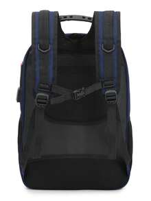 Sturdy, Spacious School Backpack College Work Travel Anti-Theft Padlock Usb/Phone Steel Cable - Nhiều màu - Xem 4