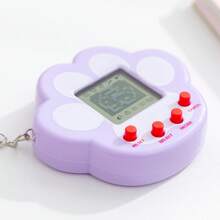 1个/2个/3个迷你手持可爱猫爪造型宠物游戏机，模拟宠物养成，多种游戏模式，包含游戏机和钥匙扣，儿童益智休闲挂件玩具，适合背包装饰、生日礼物、奖励、钥匙装饰 - 彩色 - 查看 6