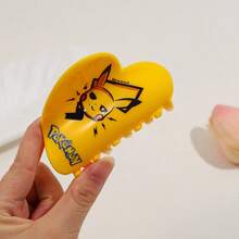 pocket monsters Pokémon Pikachu Hair Claw Clips, Cute And Handsome Hair Accessories, Hair Claw Clips For Decorating Hairstyles, Daily Practical Hair Claw Clips,Bright-Colored Hair Accessory Clips Winter Hair Clip