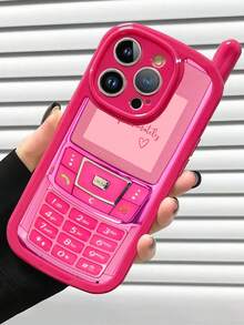 1pc New Personalized Big Boss Fuchsia Star Button Painted Anti-Drop Phone Case Compatible With IPhone 15 Glossy Painted Soft Case Anti-Drop Phone Case Compatible With IPhone 17pro/17Air /17/17promax 16/11/16pro/16plus/16promax/16e/15Promax/13/14/12/XS/XR/7G/8P3 Phone Case 14 11 Soft Case P12 Anti-Drop XS Phone Case Protective CASE - Multicolor - View 5