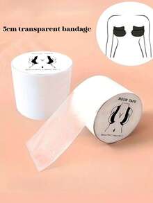 1卷透明绷带 - 5米长，一次性无纺布圆形乳贴，运动防摩擦垫 - 彩色 - 查看 6