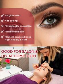 10个装硅胶睫毛夹，美妆工具睫毛提升棒，可重复使用的睫毛夹垫 - 薄荷綠 - 查看 6