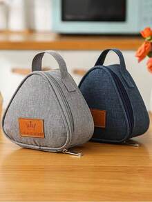 1pc Thickened Aluminum Foil Insulated Lunch Bag, Portable Reusable Lunch Bag