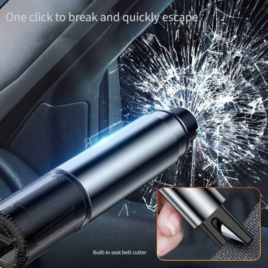 2-In-1 Car Emergency Escape Tool - Window Breaker & Seatbelt Cutter
