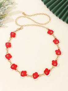 1pc Women's Christmas Element Belt - Fashionable Design Christmas Gift, Perfectly Matches Holiday Outfits And Daily Wear, Christmas Decoration - Multicolor - View 8