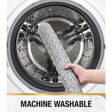 Shower Bathtub Mat Non Slip, 24inchx 24inch Bath Mat For Tub, Soft PVC Shower Mats For Inside Shower With Suction Cups And Center Drain Hole, Machine Washable Bathroom Floor Mat, Grey{Inchcolor_nameinch:InchGreyinch,Inchsize_nameinch:Inch24\Inchx24\Inch(Square)Inch} - Grey - View 9