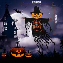 Bandera de Halloween para jardín, decoración al aire libre, banderas de patio, hogar, patio, decoración de temporada - negro - Ver 6