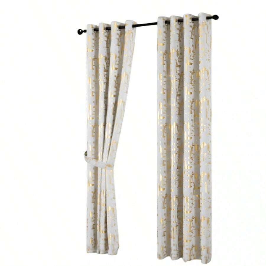 Juego de Cortinas Beige con Ollaos para Barra - Beis - Ver 1