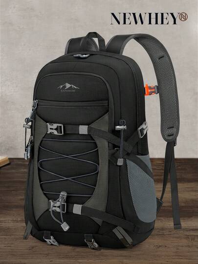 NEWHEY Hiking Backpack Men Women 40L Backpack Waterproof Large Travel Backpack Easily Foldable Trekking Backpack With Detachable Phone Pocket For Mountaineering Hiking Climbing Cycling Camping Travel