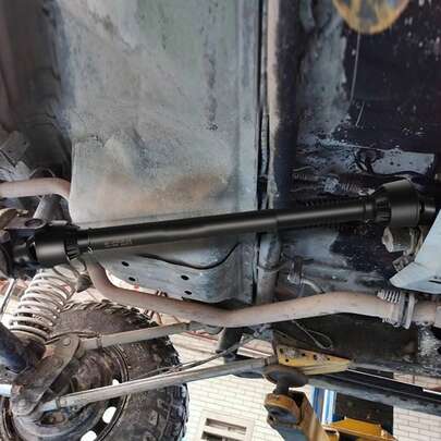 Eje de PTO , eje de transmisión de PTO de 1-3/8", extremo de tractor de 6 estrías y eje de línea de transmisión de PTO de extremo redondo, eje de PTO de tractor, eje de PTO de cerdo de cepillo de 30"-39" negro, para cortacésped de acabado, cortador giratorio