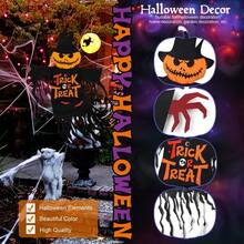 Bandera de Halloween para jardín, decoración al aire libre, banderas de patio, hogar, patio, decoración de temporada - negro - Ver 2