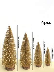 4件/2件/1件迷你雪松圣诞树桌面装饰 – 乡村冬季节日装饰，适用于书桌、房间、厨房、客厅、婚礼和家居装饰。迷你雪花圣诞树景观装饰工艺品，节日派对圣诞家居装饰，窗户柜台桌面场景装饰，圣诞礼物，圣诞装饰，房间装饰，圣诞家居装饰，圣诞礼物，圣诞装饰 - 黃色 - 查看 12