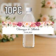 Custom Photo Water Bottle Label-38 Styles,10pcs Personalized Celebration Tags,Personalized DIY Bottle Water Waist Seal Stickers,Personalized Water Bottle Labels For Wedding, Birthday, Baptism , Wedding Thank You Stickers,Christmas Water Bottle Labels Waterproof - Christmas Party Decoration - Holiday Party Decor,For Housewarming,Chic Design - Multicolor - View 16