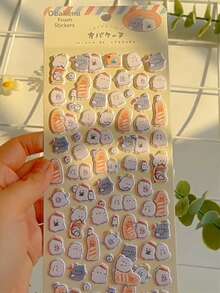 Cute Cartoon Ghost Stickers, Stationery, Notebook Stickers, Notebook Lining Paper, Sticker Notebook, Adhesive Stickers