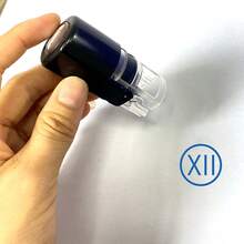 Cute Expression Dotted Stamp, Creative Funny Pattern, Self-Inking Portable Seal, Planner Decoration Office Marking, Personalized Stationery Small Stamp, Roman Numeral Stamp, Multiple Symbols I V IV XI XII, Self-Inking Portable Seal - Return Money - View 16