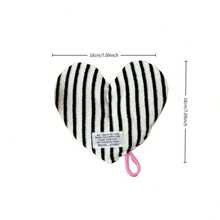 Posavasos colgantes gruesos y absorbentes con forma de corazón, diseño creativo a rayas, versátiles y resistentes al calor para la encimera de la cocina. - Azul - Ver 6