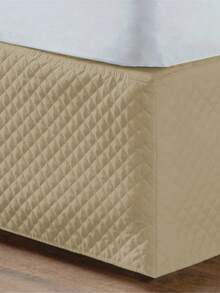 3-In-1 Adjustable Bed Headboard Skirt For Box Spring Beds - Single / Double / Queen - Hazelnut - Adjustable to All Sizes - View 2