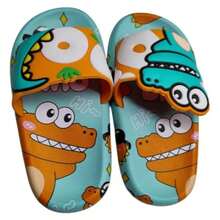 Sandalia infantil con dibujos animados, Sandalia para niños y niñas con diseños de cocodrilo, punta semi redonda y suela blanda de alta calidad, las más chic para viajar e ir a la playa. - Verde - Ver 1