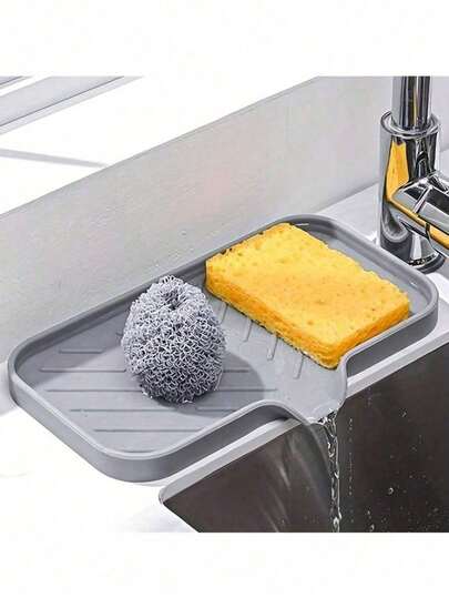 Alfombrilla de silicona antideslizante para jabón, posavasos y escurridor - Alfombrilla resistente a salpicaduras con agujeros de drenaje, protector antideslizante para encimera de baño/cocina, alfombrilla de fácil limpieza para lavar platos, secar tazones, tocador del baño - Perfecto para el hogar, restaurante, hotel - Artículos de cocina de Halloween, Navidad, Día de San Valentín, Accesorios de cocina, Utensilios de cocina