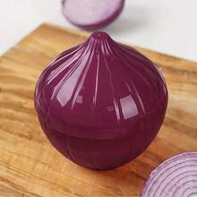1pc Set Onion Food Savers - Multipurpose Plastic Storage Containers, Freezer Friendly, Flip Top, Hand Wash, No Electricity Needed - Fruit & Vegetable Shaped Kitchen Preservation Boxes - Multicolor - View 3