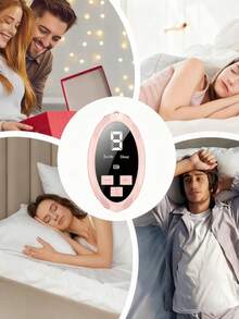 Masajeador Portatil para Aliviar el Estres y Dormir Mejor, Diseno Ergonomico para Relajacion Muscular, Ideal para Uso en Casa, Oficina y Viajes, Tecnologia Silenciosa y Recargable - Rosa - Ver 3