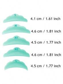 10个装硅胶睫毛夹，美妆工具睫毛提升棒，可重复使用的睫毛夹垫 - 薄荷綠 - 查看 4