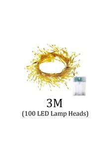 3 Metros/6m Luces de Hadas Navideñas, Luces de Hadas de LED Blanco Cálido, 8 Modos Control Remoto, Alimentado por Enchufe/USB, Impermeable Para Uso Interior/Exterior, Adecuado Para Decoración de Árbol de Navidad y Fiesta - color cálido - Ver 8