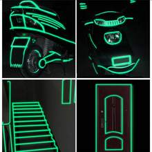 2Roll 8M Reflective Tape Fluorescent Bike Bicycle Car SReflective Stickers - Black Orange - View 5