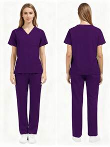 告别褪色尴尬！多场合两用工作服，3D立体剪裁，持久不变形，不褪色女士医用工作服，破损更换保证