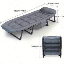 Portable Folding Camping Bed, Folding Single Sofa Bed - Adjustable Sofa Bed, Suitable For Camping And Travel, Comes With Soft Cushions And Pillows, Perfect For Holiday Gifts, Perfect For Outdoor Camping. - 彩色 - 查看 13