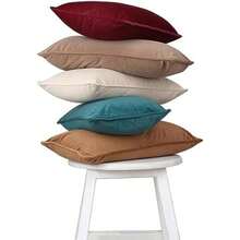 A1HC - Juego de 2 fundas de almohada de terciopelo suave y fino solamente, para sofás, camas, colores vibrantes y cierre oculta. Mejora tu espacio de vida con almohada decorativa para sofá de 20 x 20(30 x 51 cm (Pack of 2) Rojo Vino) - Tipo 8 - Ver 7