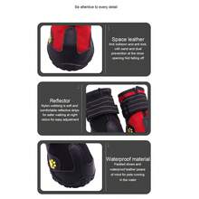 Winter Warm Dog Shoes Anti-Slip Waterproof Snow Boots For Large Dogs, Thick Outdoor Pet Booties