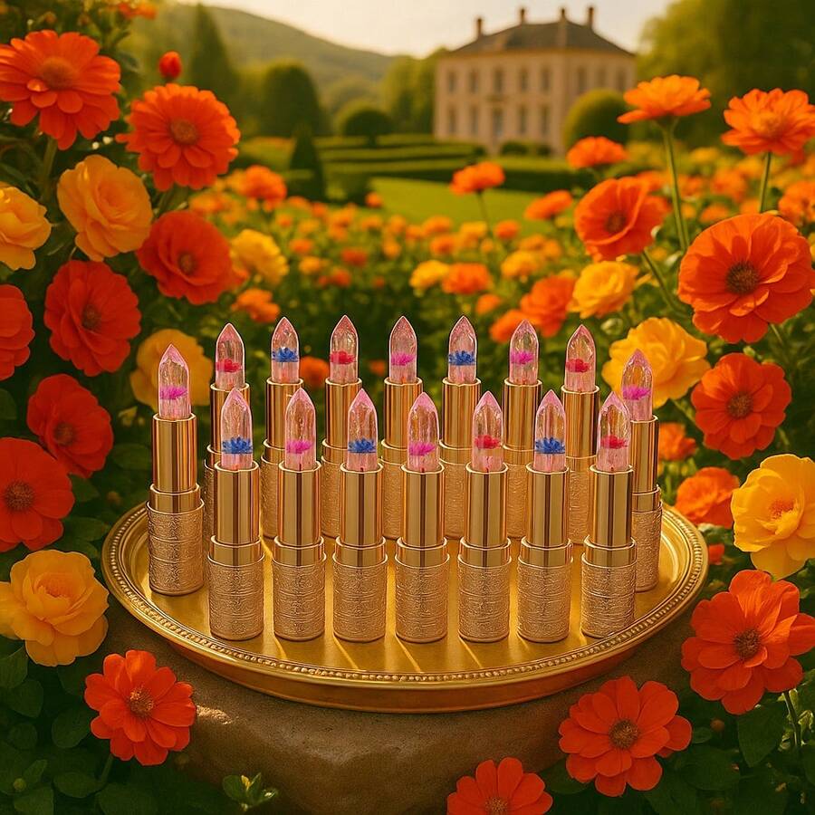 2/4/16PC Color-Changing Lip Gloss, Moisturizing And Non-Sticky, Temperature-Sensitive Color (Pink/Red), Plumping And Long-Lasting, Halloween Gift - 16PC - Xem 1