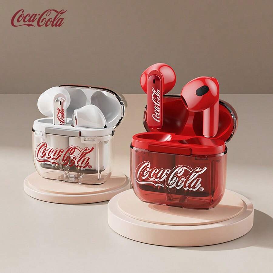 Coca Cola Wireless Earbuds, Wireless Stereo Earphones, Earphone Mini, Comfortable Earphones, Earphone Design, Active Noise Cancellation, Gift For Lover, Gift For Christmas,/New Year,/Special Day,Gaming Headphones,Sport Earphones - T36s Multicolor - View 1