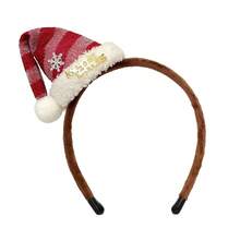 Christmas Headband, Cute Reindeer, Christmas Tree, Antlers, Snowflake, Bell Hair Clips, Deer Hair Accessories, Christmas Decorations. This Festive Headpiece Features Classic Christmas Elements Like Christmas Trees, Santa Hats, Reindeer Antlers, Snowflakes, And Bells, Creating A Lively And Adorable Look Perfect For Christmas Season Decoration And Accessories. - Multicolor C - View 6