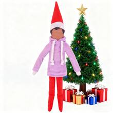 30厘米书架娃娃圣诞连帽衫，适合淘气娃娃（不含娃娃），派对节日装饰，摄影道具，书架娃娃配件，圣诞树装饰，圣诞节必备小礼物，生日派对，酒瓶装饰，家居聚会装饰