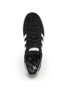 Adidas 手球专用鞋经典运动鞋男女通用常规款绒面革鞋面橡胶外底 DB3021 - 核心黑/雲白/膠 - 查看 3