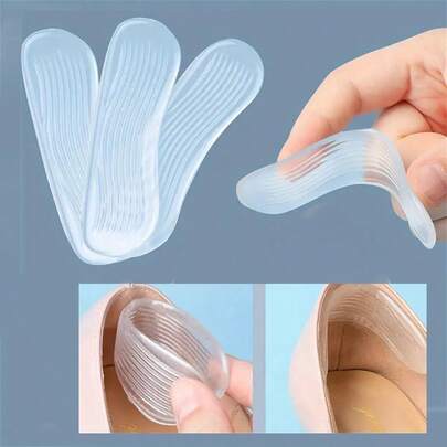 4-16pcs/ Silicone Heel Protectors Women Shoes Heel Cushion Foot Care Products Shoe Pads For High Heels Adjustable Size Insoles