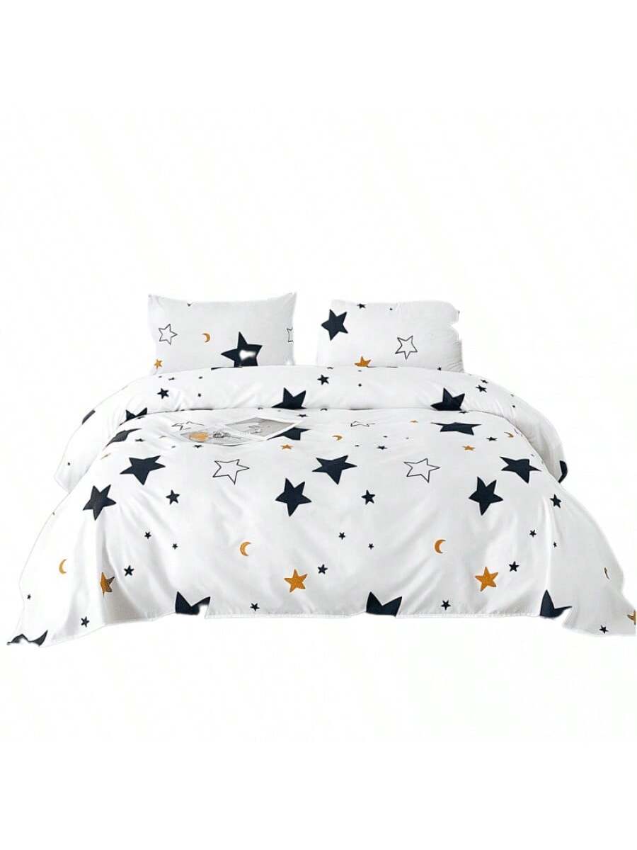 Juego de Funda Nórdica Estampado Estrellas negras